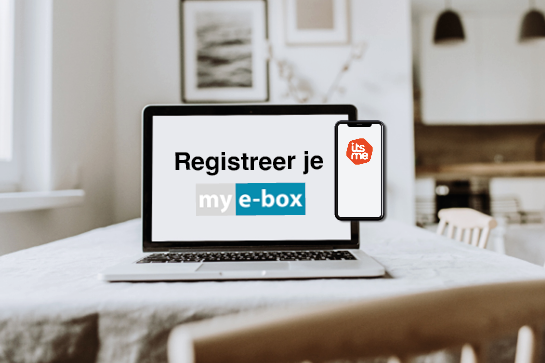 Registreer je op my e-box - Itsme